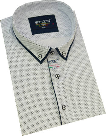 Duża KOSZULA Męska ENZO Biel