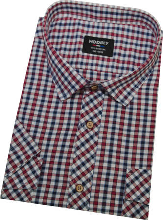 Duża Koszula męska MO859 Czerwień