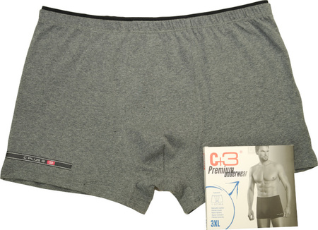 NADWYMIAROWE Bokserki 692 Grafit