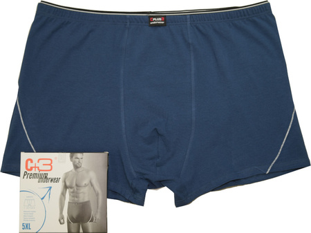 NADWYMIAROWE Bokserki 713 Granat