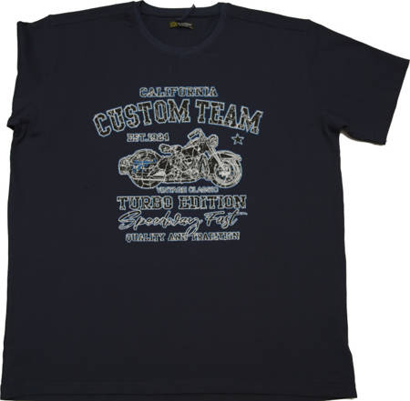 Duży T-shirt BH 7080 Granat