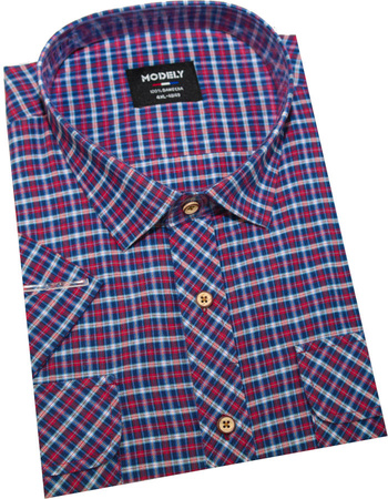 Duża Koszula Sportowa MO2502 Czerwień