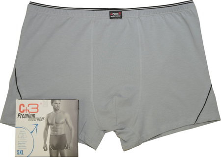 NADWYMIAROWE Bokserki 713 Popiel