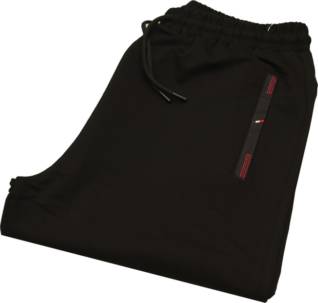 Duże Spodnie Dresowe Creative  Czarne