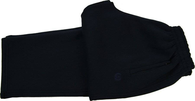 Ciepłe Spodnie Dresowe BH760 Granat