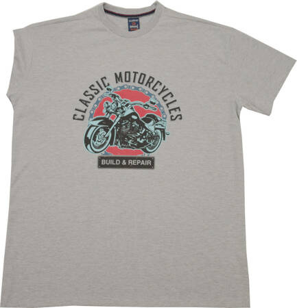 Duży T-shirt BH Build Popiel