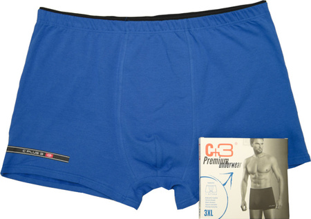 NADWYMIAROWE Bokserki 692 Niebieskie