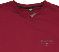 Duża Bluza w Szpic Milano Bordo