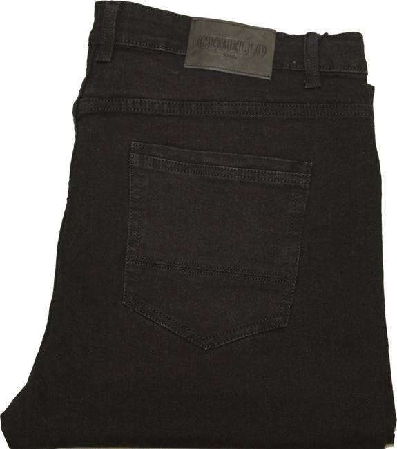 Duże Spodnie Jeans GEMELLO 7082 Czarne