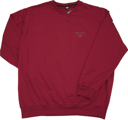 Duża Bluza w Szpic Milano Bordo