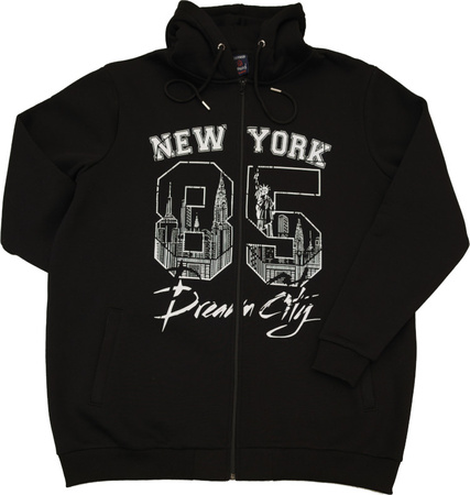 Duża Bluza z Kapturem 706 Czarna