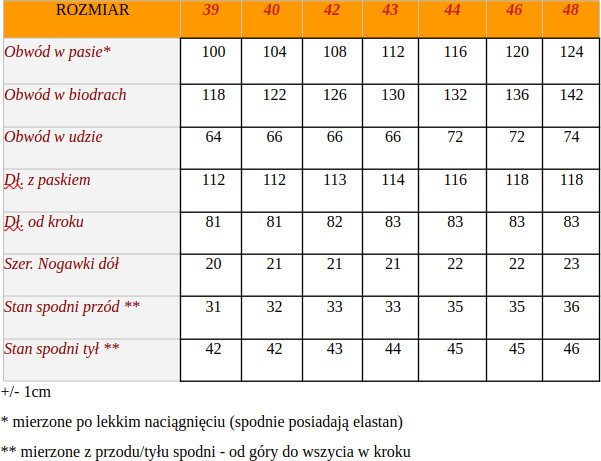 Duże Spodnie Chino VD605 Czarne