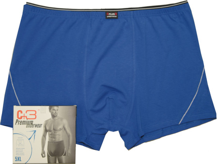NADWYMIAROWE Bokserki 713 Niebieskie