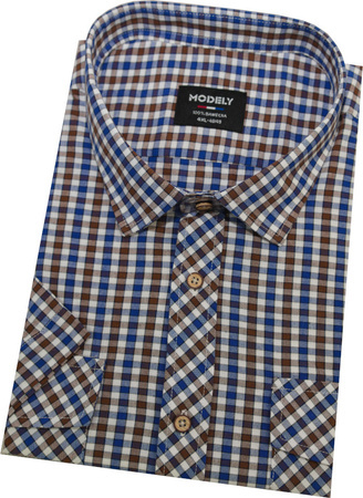 Duża Koszula męska MO859 Brąz