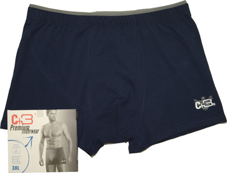 NADWYMIAROWE Bokserki 389 Granat