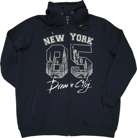 Duża Bluza z Kapturem 706 Granat