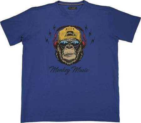 Duży T-shirt BH 7013 Niebieski