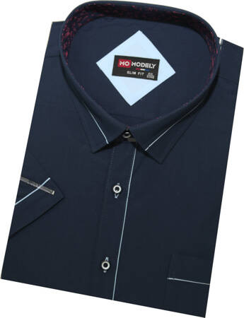 Duża koszula męska MO656 Granat