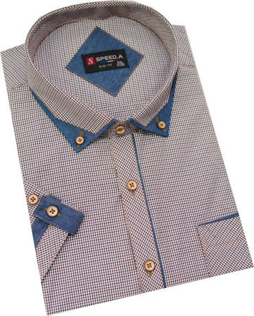 Duża Koszula męska 510 Bordo