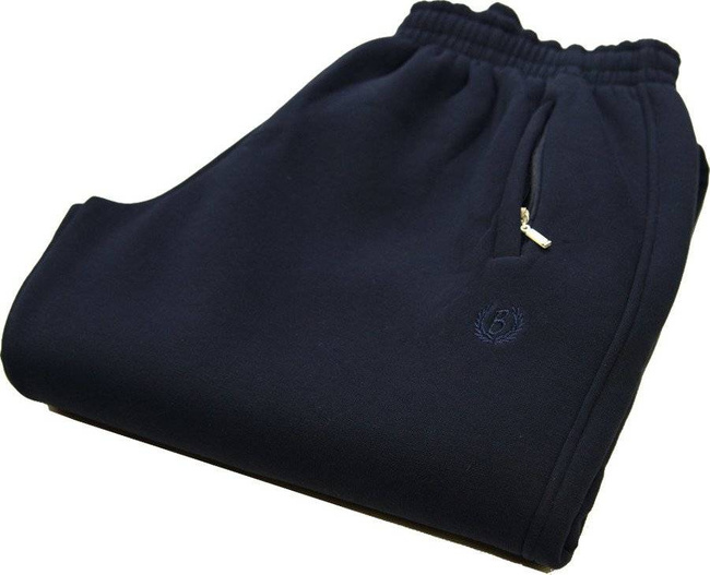 Ciepłe Spodnie Dresowe BH760 Granat