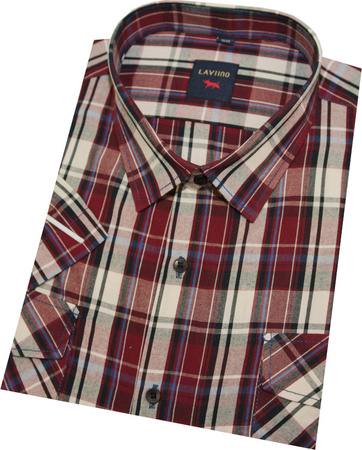 Duża Koszula Lato MGK206 Bordo