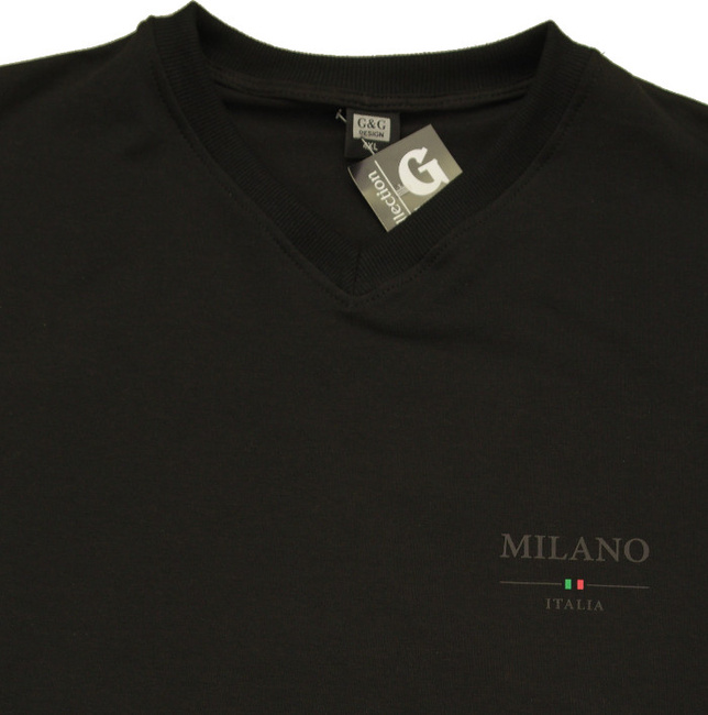 Duża Bluza w Szpic Milano Czarne