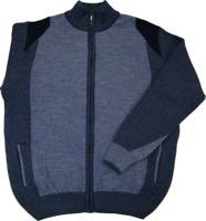 Duży Sweter Triko 7951 Niebieski